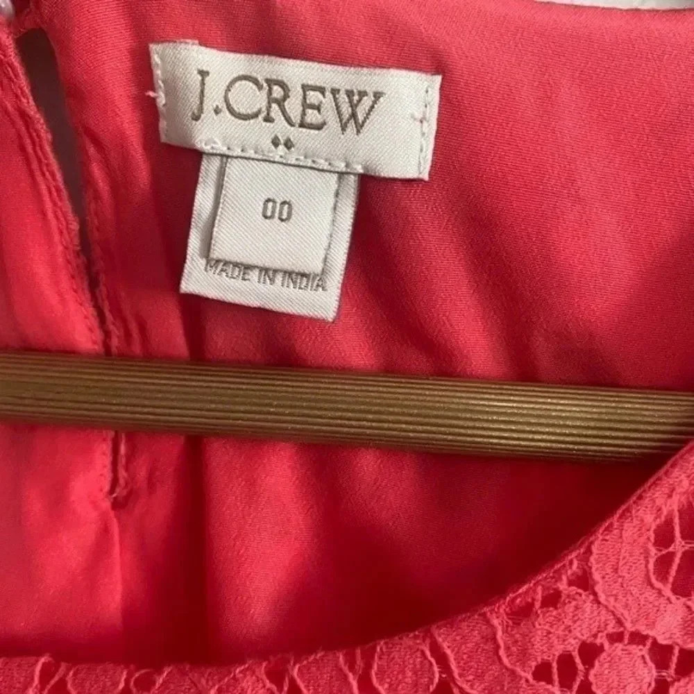 J. Crew Coral Lace Top - Picture 7 of 14